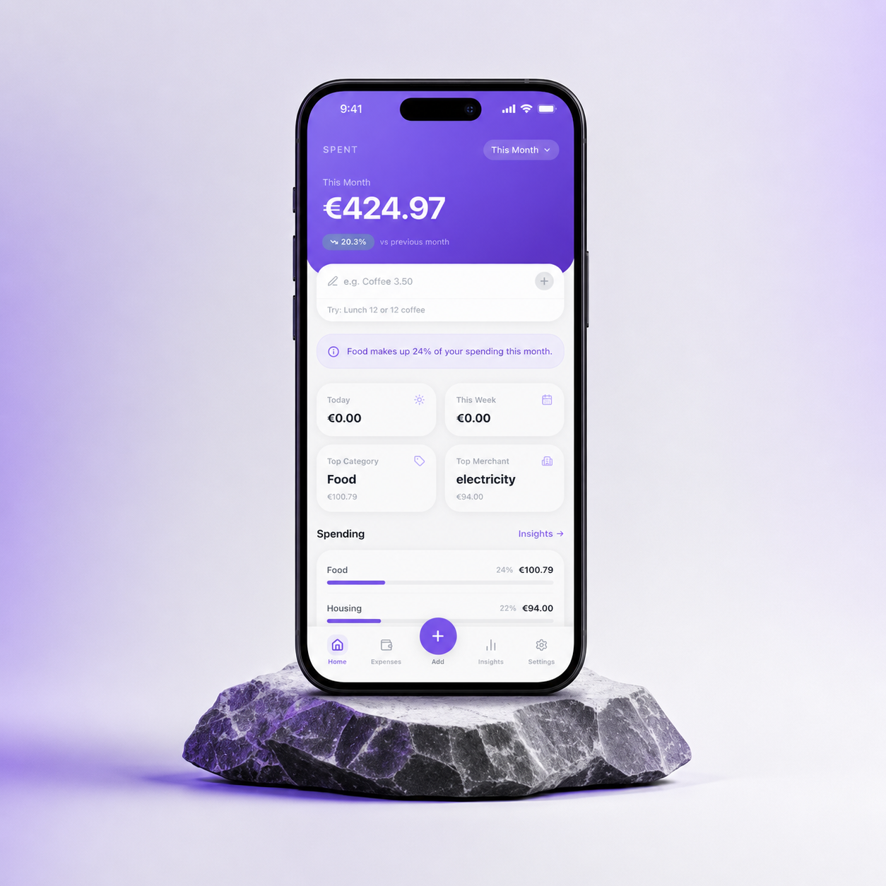 Notch home dashboard